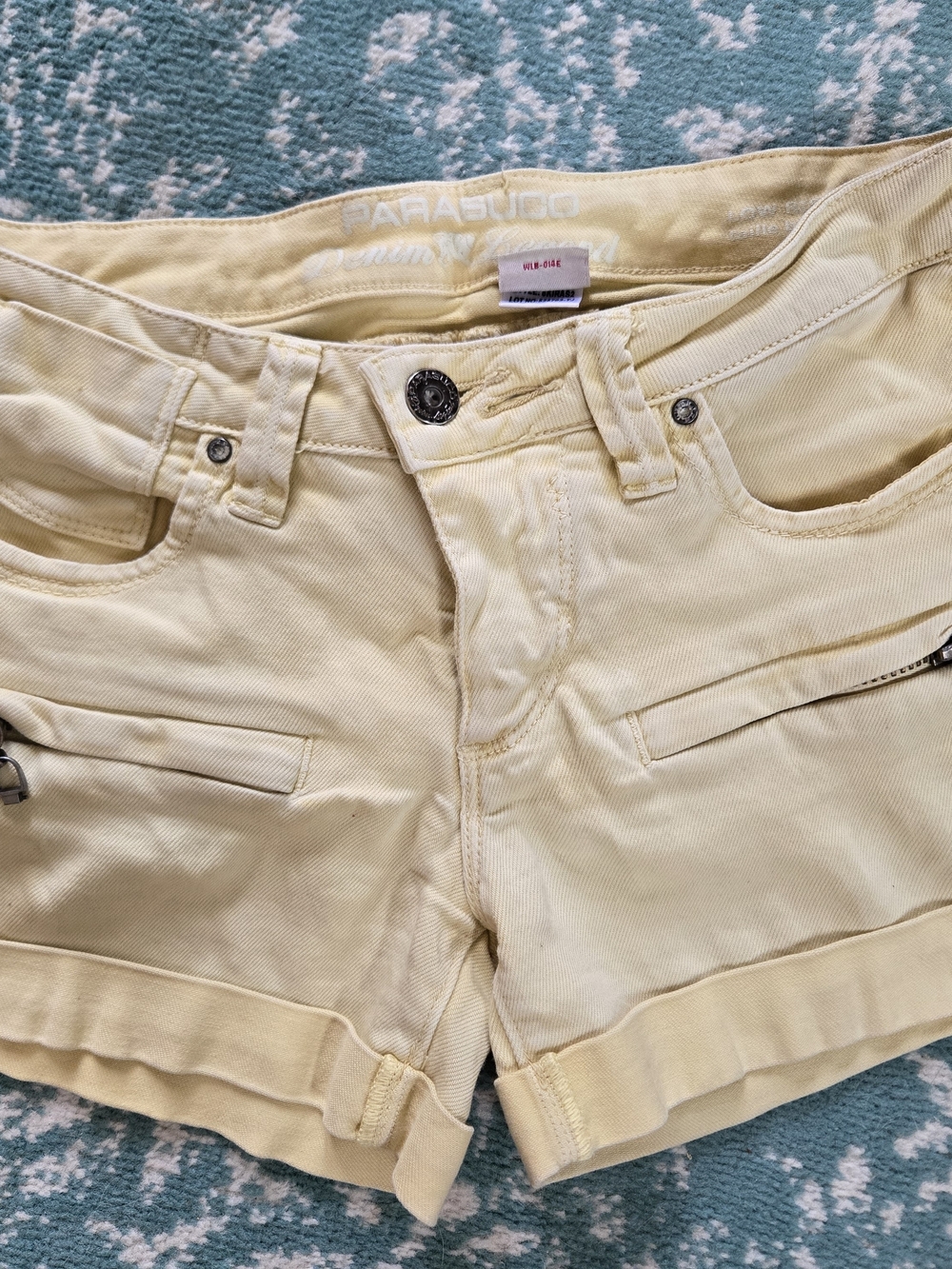 Parasuco Pale Yellow Women's Denim Shorts